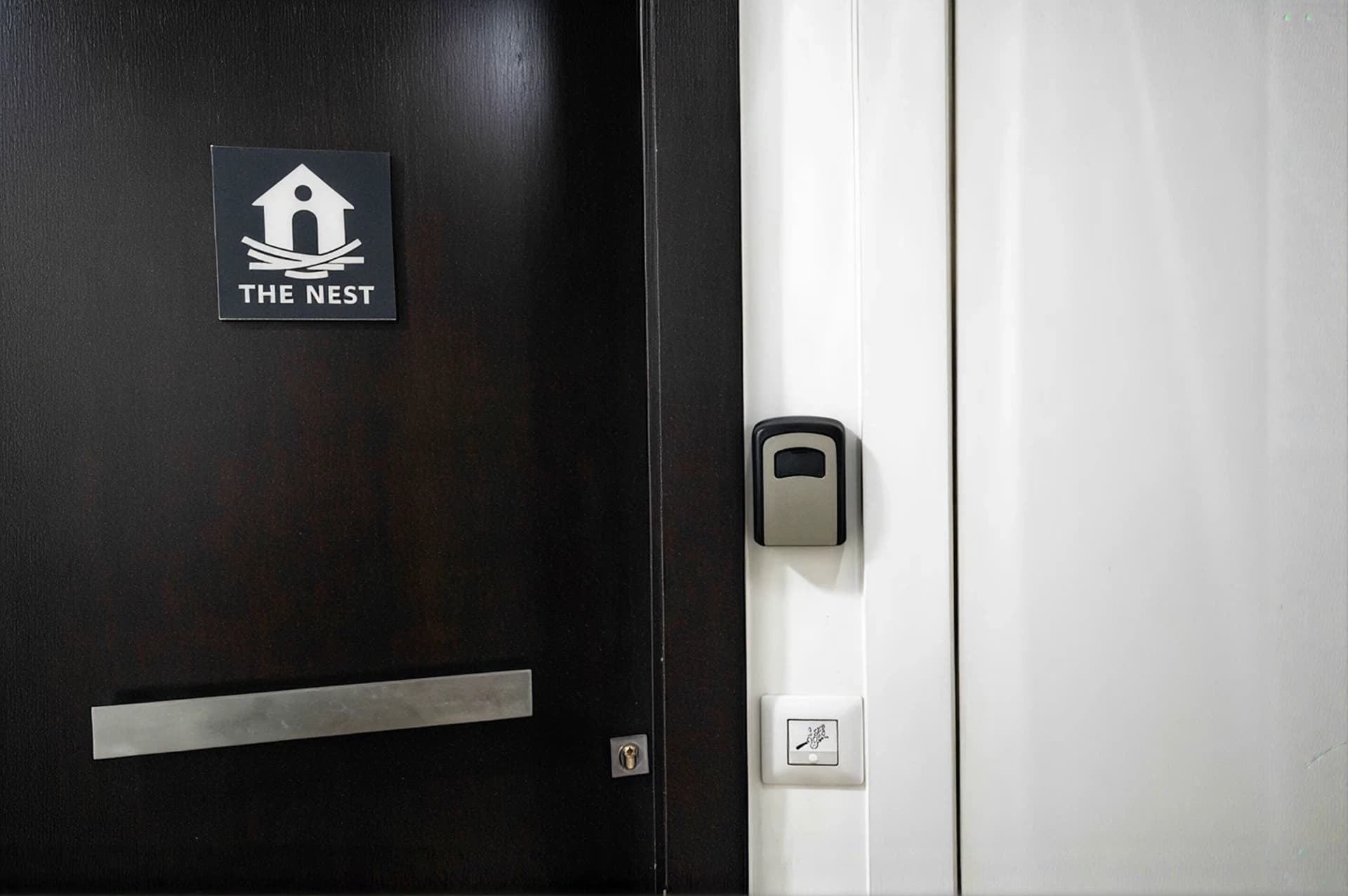 Smart lock at the main door of The Nest